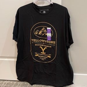 Yellowstone Dutton Ranch Logo Black T-Shirt 2XL
